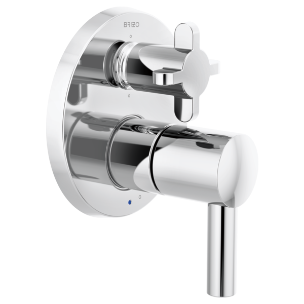 Brizo Pressure Balance Valve with Integrated 6-Function Diverter Trim - Less Handles T75P675-PCLHP - Plumbing Market