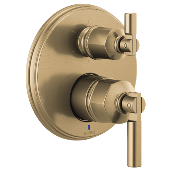 Brizo Pressure Balance Valve With Integrated 6-Function Diverter Trim - Less Handles T75P676-GLLHP - Plumbing Market