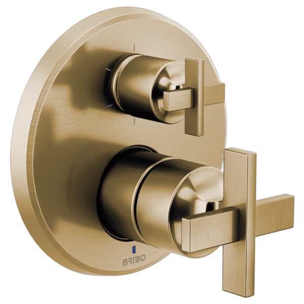 Brizo Pressure Balance Valve With Integrated 6-Function Diverter Trim - Less Handles T75P698-GLLHP - Plumbing Market