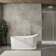 Slik Ano Freestanding bathtub, 63", in glossy white TAN6329FA001