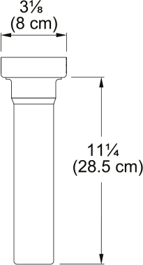 Franke Under Sink Water Filtration Canister System FRCNSTR dimension drawing