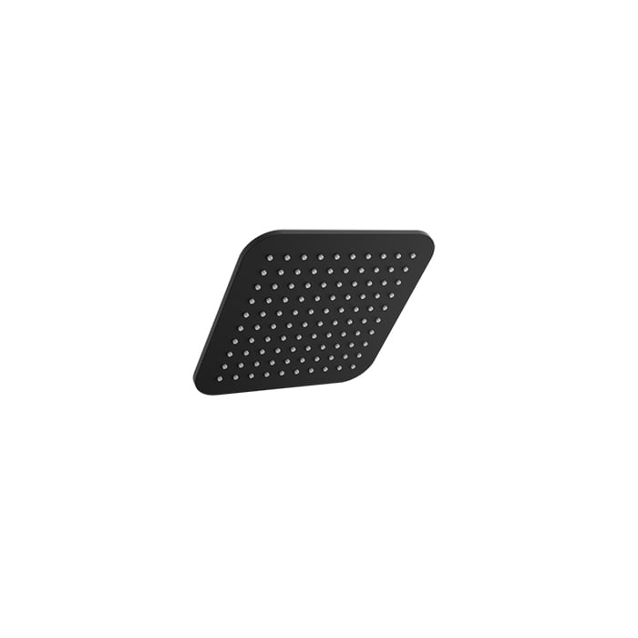 Baril Rounded Square 8" Shower Head TET-0815-01 in Matte Black