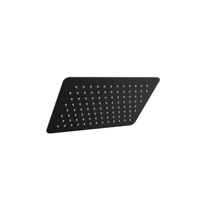 Baril Rectangular 12" x 8" Shower Head TET-1208-01 in Matte Black