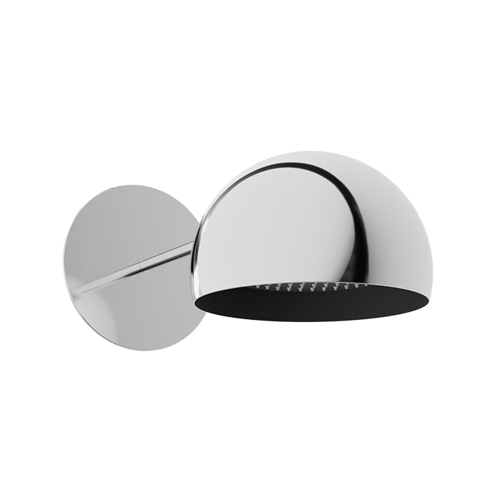 Baril MARIE B35 Shower Head with Wall-Mounted Shower Arm TET-1210-35 – Chrome photo (photo shows Chrome; also shown for finishes Baril has not photographed)