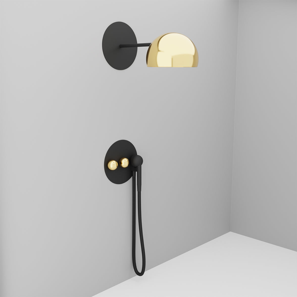 Baril MARIE B35 Floor-Mounted Tub Spout B35-1100-00 (Baril photo)