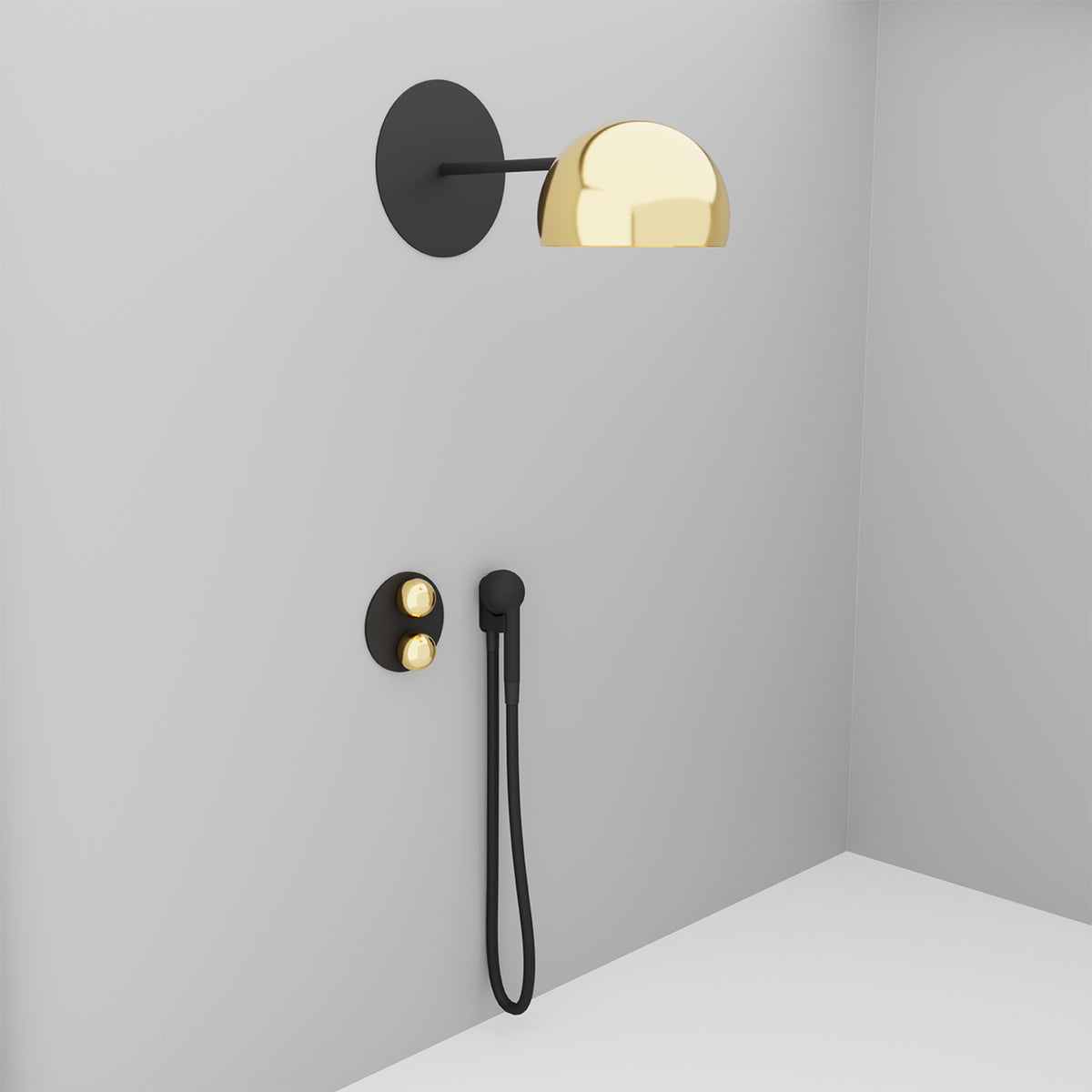 Baril MARIE B35 Floor-Mounted Tub Spout B35-1100-00 (Baril photo)