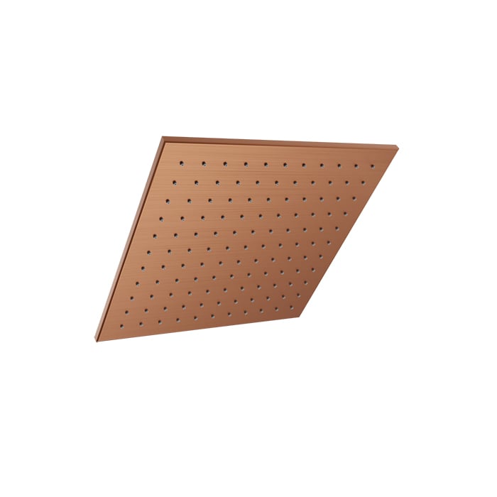 Baril Square 12" Shower Head TET-1212-04 in Satin Copper