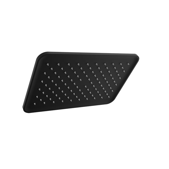 Baril Rectangular 16" X10" Shower Head TET-1610-01 in Matte Black