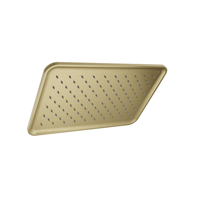 Baril Rectangular 16" X10" Shower Head TET-1610-01 in Satin Brass