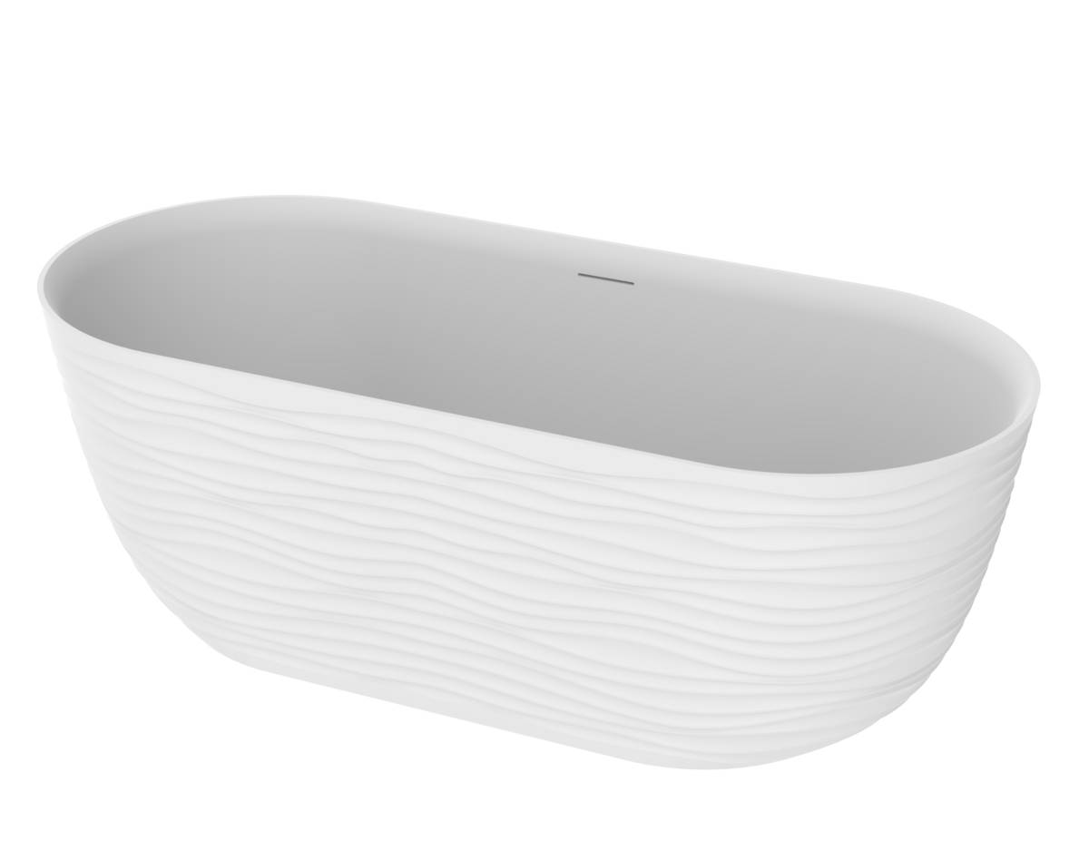 Slik Hedau Freestanding bathtub, 63", in matte white THD6328FS005