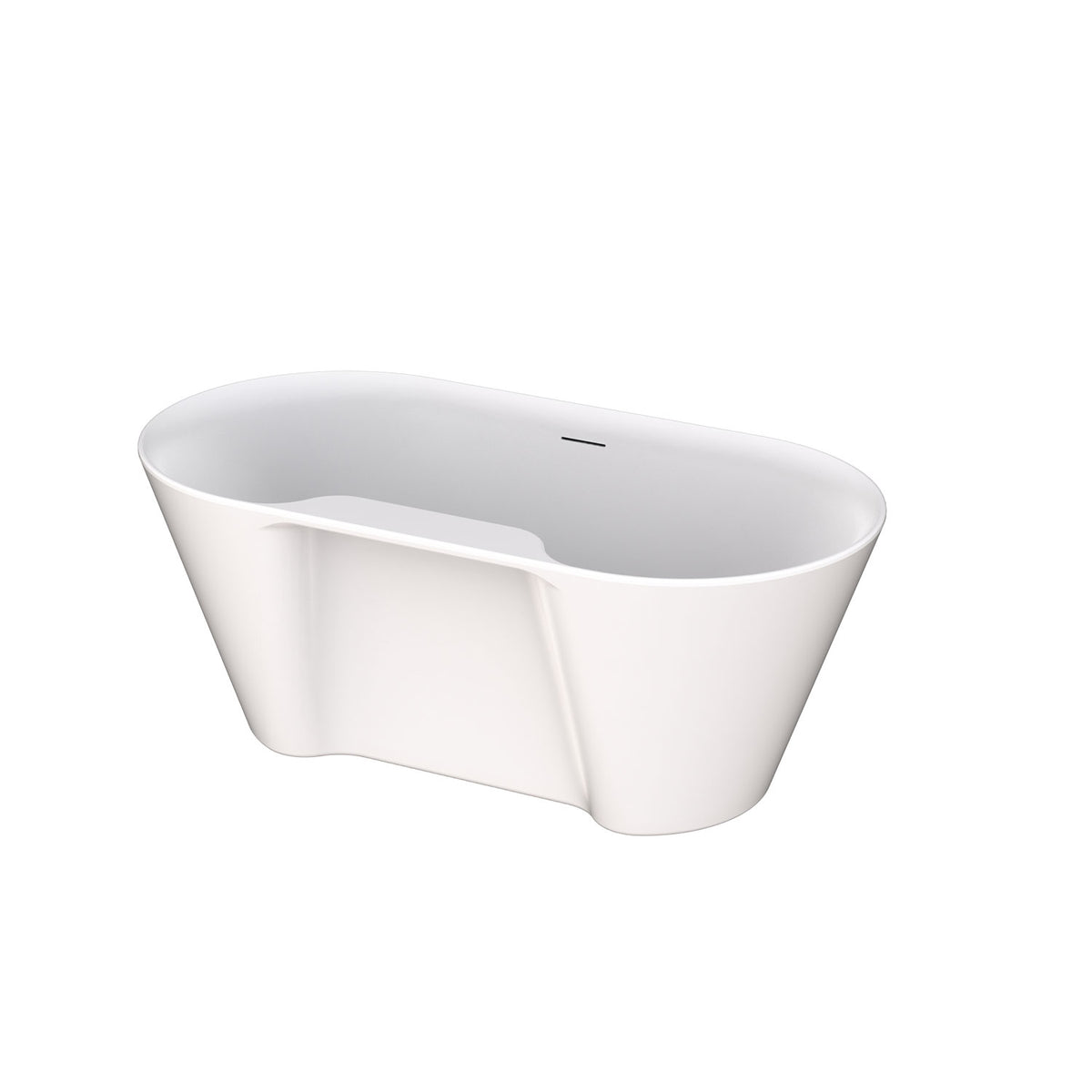 Zitta Humda Freestanding bathtub, 60", in matte white THM6032FA005