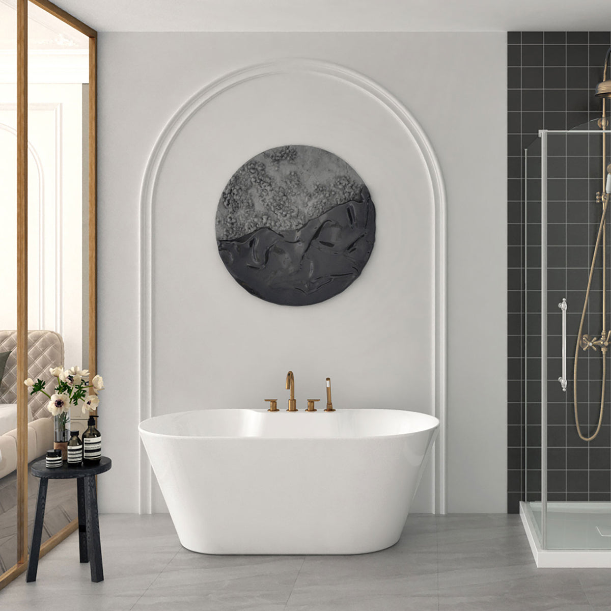 Zitta Humda+ Freestanding bathtub, 60", in matte white THM6032FAP05