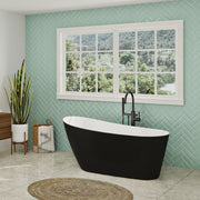 Zitta Issa 2.0 Freestanding bathtub, 59", in matte black TI25929FA007