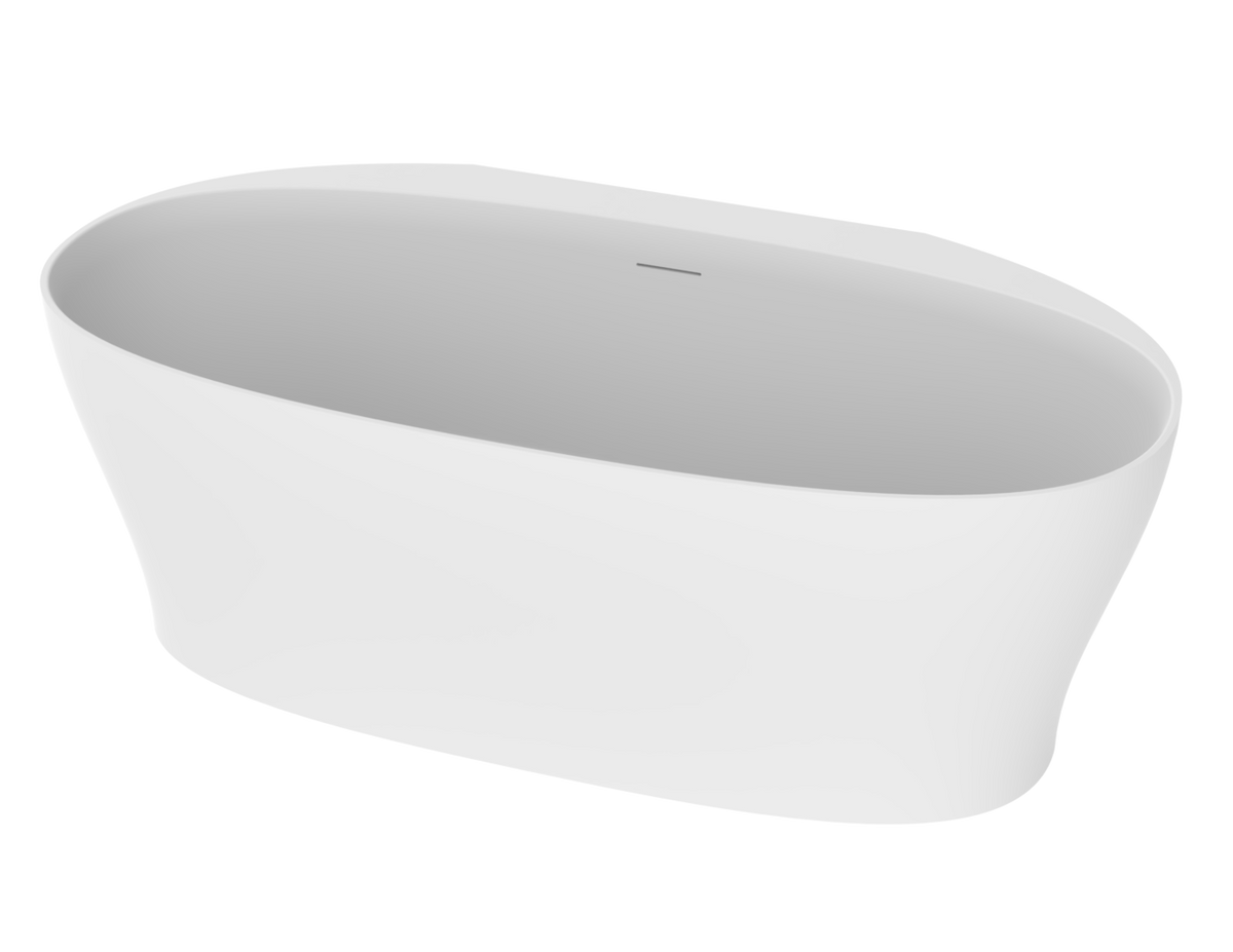 Slik Vivo Freestanding bathtub, 63", in matte white TIO5927FS005