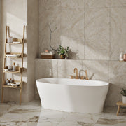 Slik Vivo Freestanding bathtub, 63", in matte white TIO5927FS005