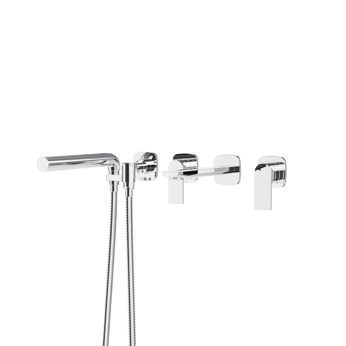 Aquabrass Xpress TMR Plus Wallmount Tub Filler TMR04 in Polished Chrome