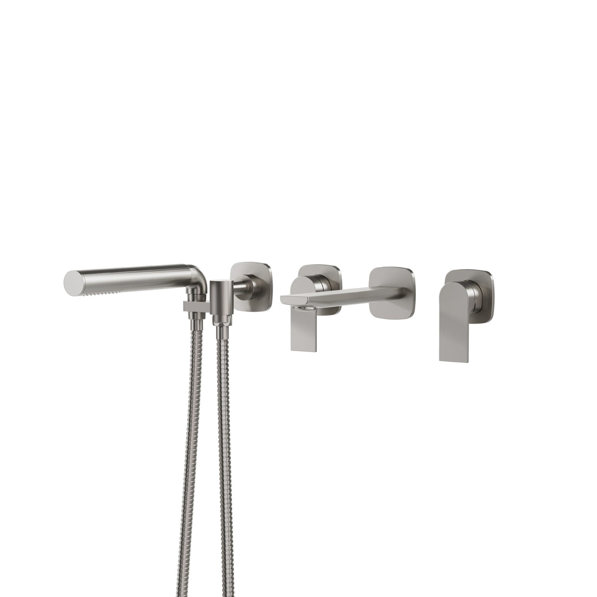 Aquabrass Xpress TMR Plus Wallmount Tub Filler TMR04 in Brushed Nickel PVD
