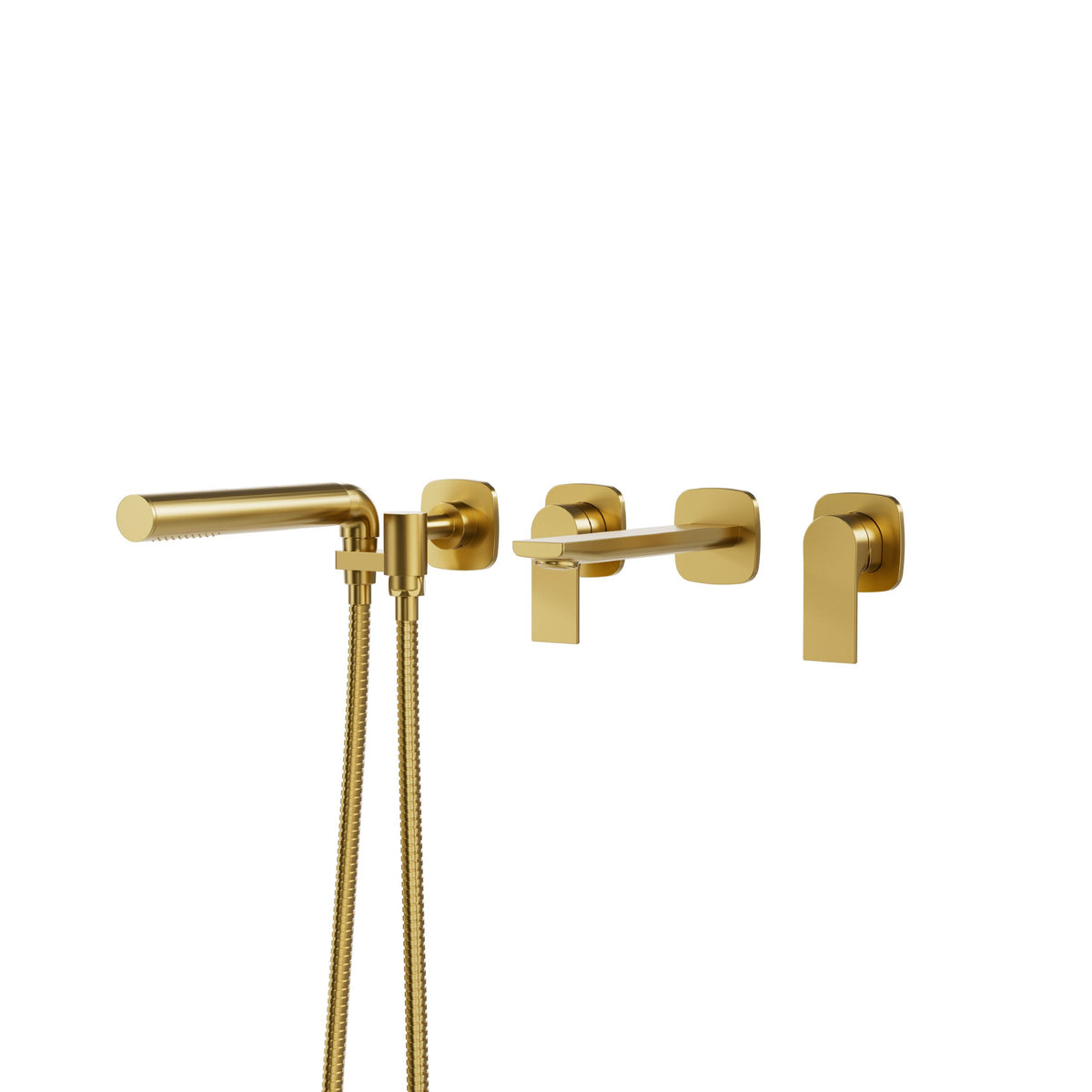 Aquabrass Xpress TMR Plus Wallmount Tub Filler TMR04 in Sunset PVD