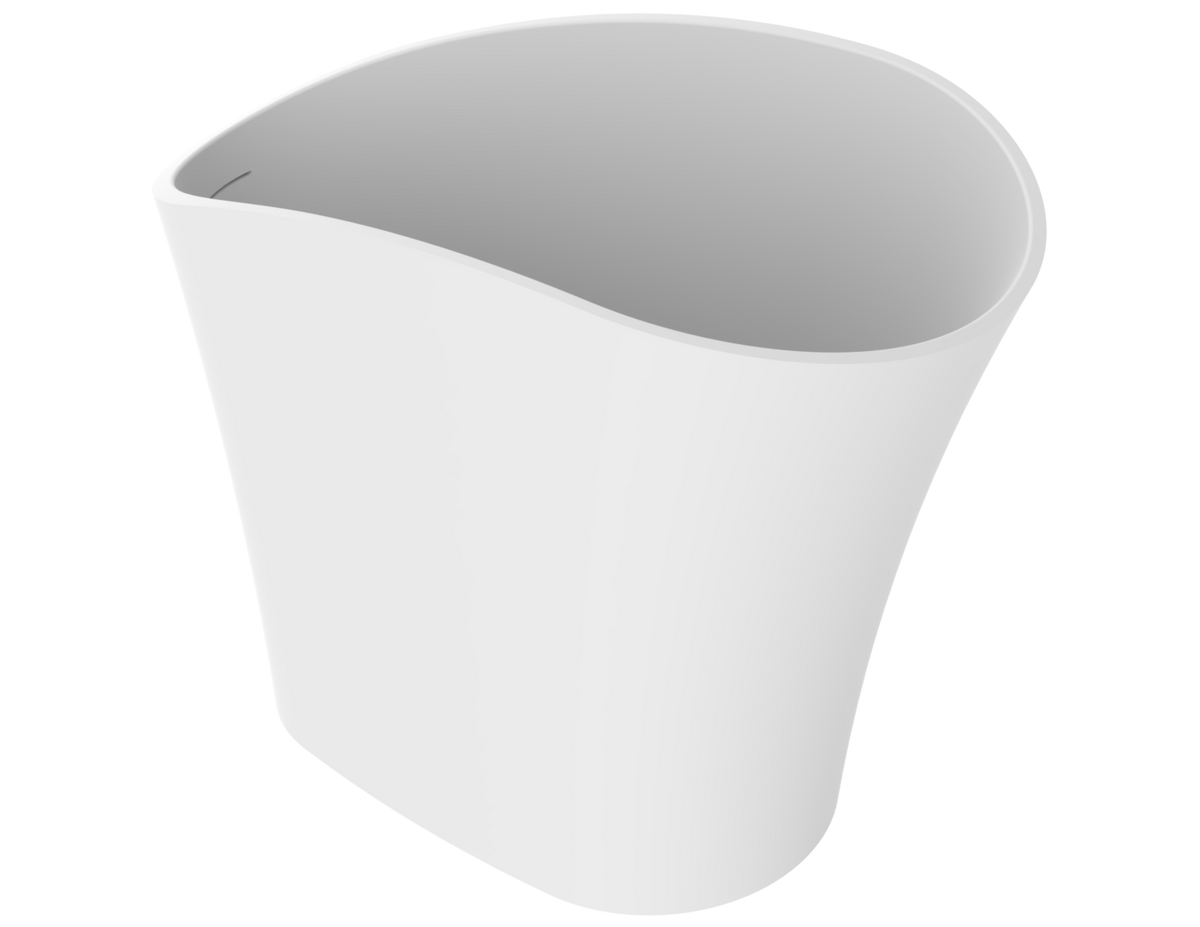 Slik Nio Freestanding bathtub, 43", in matte white TNI4427FS005