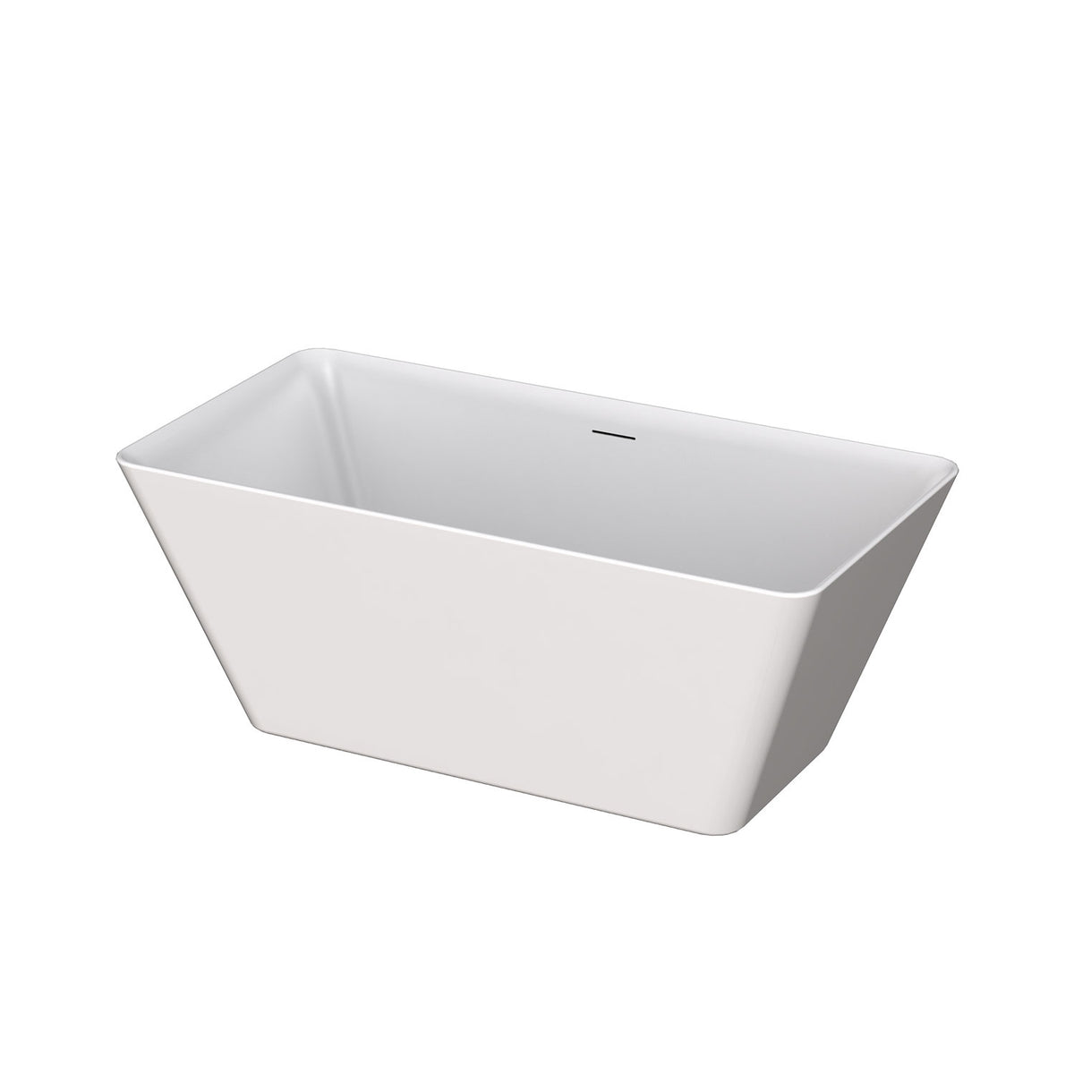 Zitta Nansa Freestanding bathtub, 60", in matte white TNN6031FA005