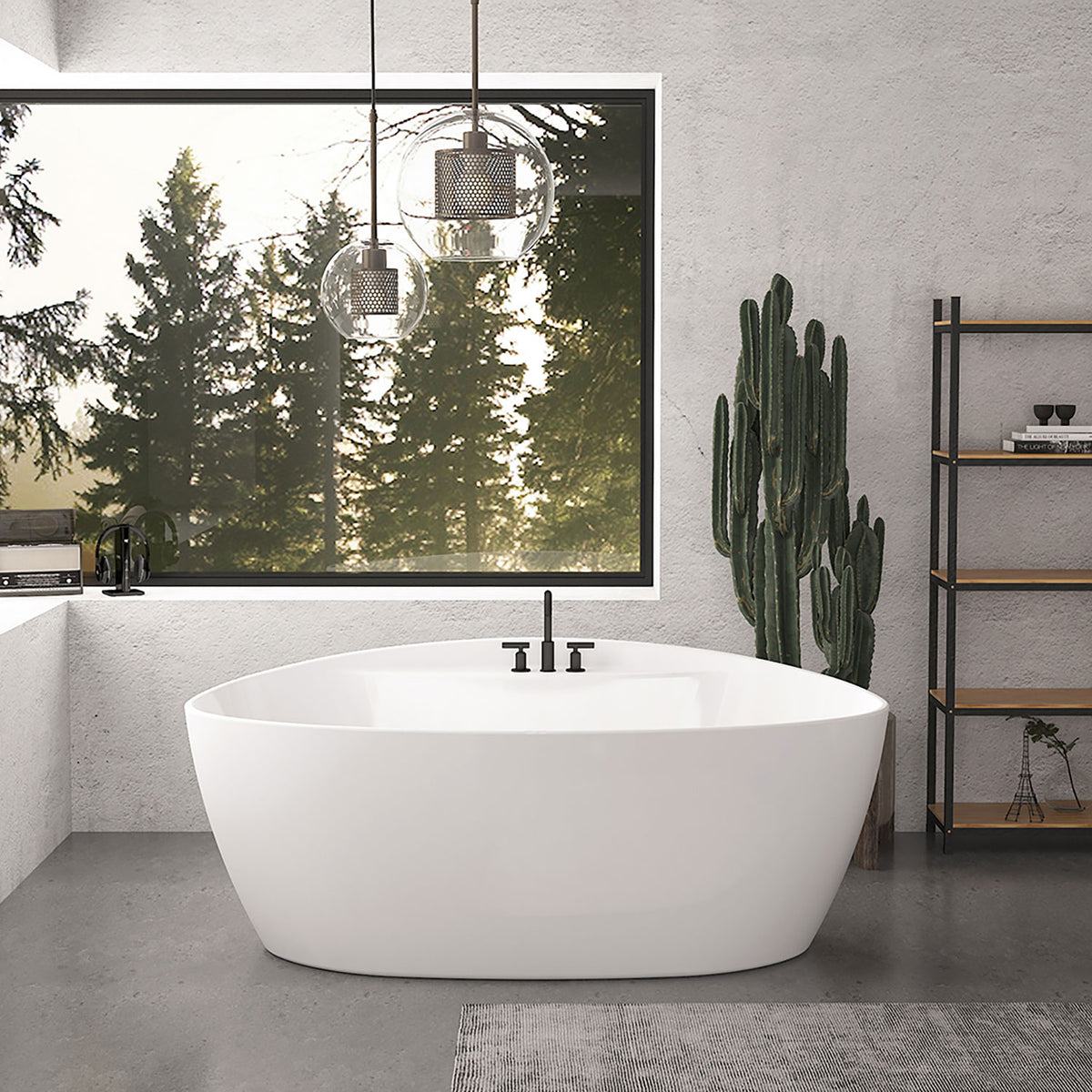 Zitta Pura Freestanding bathtub, 59 7/8", in matte white TPR6032FA005