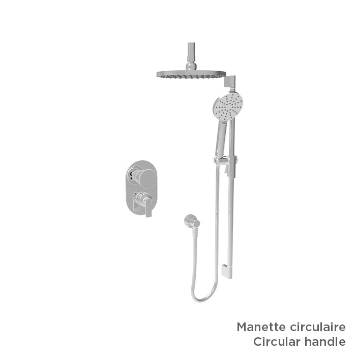 Baril AIR B80 Trim Only for Pressure-Balanced Shower Kit (Handle Options) TRR-2801-80 (Baril photo)