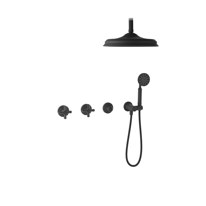 Baril BEAUMONT B20 Trim Only for Thermostatic Shower Kit TRR-3302-20 in Matte Black
