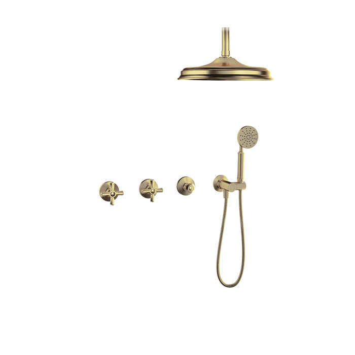 Baril BEAUMONT B20 Trim Only for Thermostatic Shower Kit TRR-3302-20 in Warm Gold