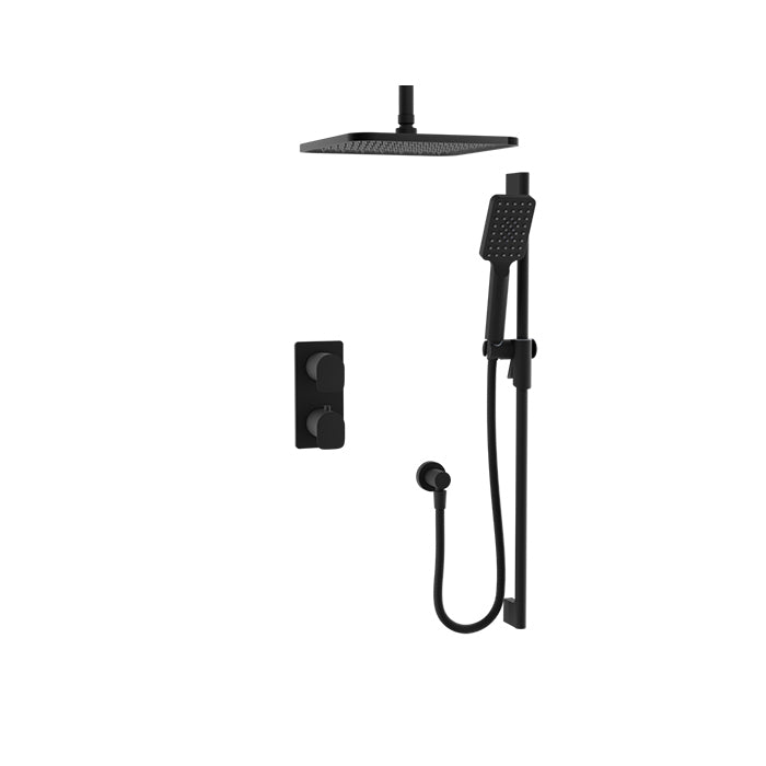 Baril PETITE B04 Trim Only for Thermostatic Pressure-Balanced Shower Kit TRR-4208-04 in Matte Black