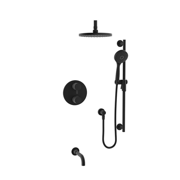 Baril ZIP B66 Trim Only for Thermostatic Pressure-Balanced Shower Kit TRR-4303-66 in Matte Black