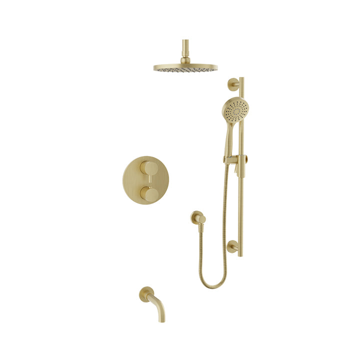 Baril ZIP B66 Trim Only for Thermostatic Pressure-Balanced Shower Kit TRR-4303-66 in Satin Brass
