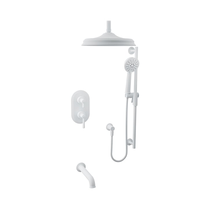 Baril BEAUMONT B20 Trim Only for Thermostatic Pressure-Balanced Shower Kit TRR-4305-20 in White