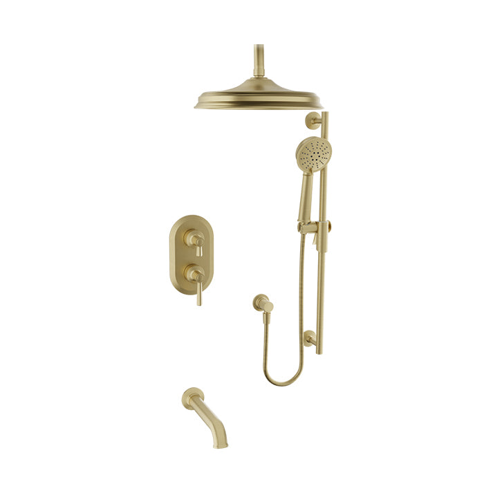 Baril BEAUMONT B20 Trim Only for Thermostatic Pressure-Balanced Shower Kit TRR-4305-20 in Satin Brass
