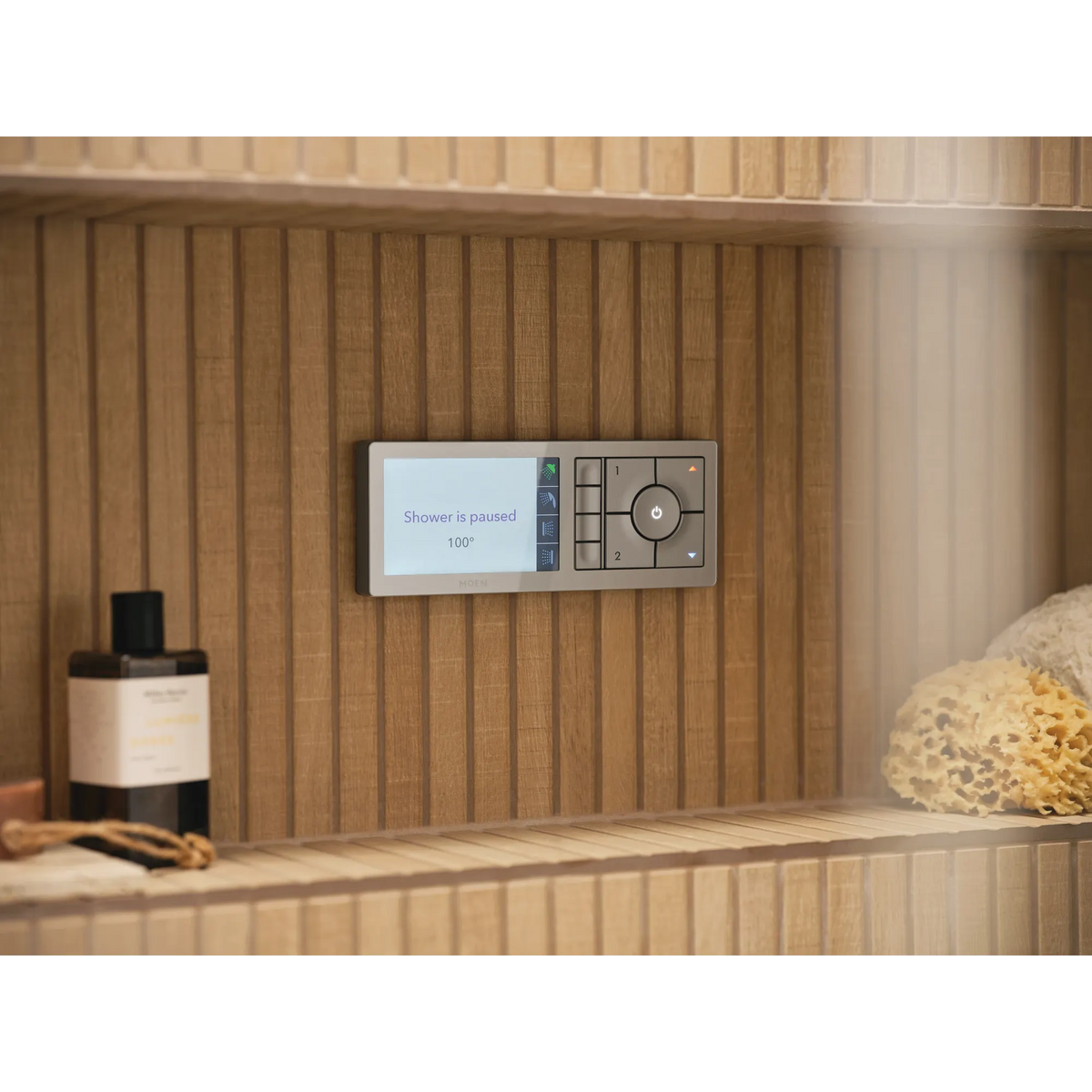 Moen Smart Shower 4-Outlet Shower Controller In TS3304TB in Terra Beige (TS3304TB) - view 3