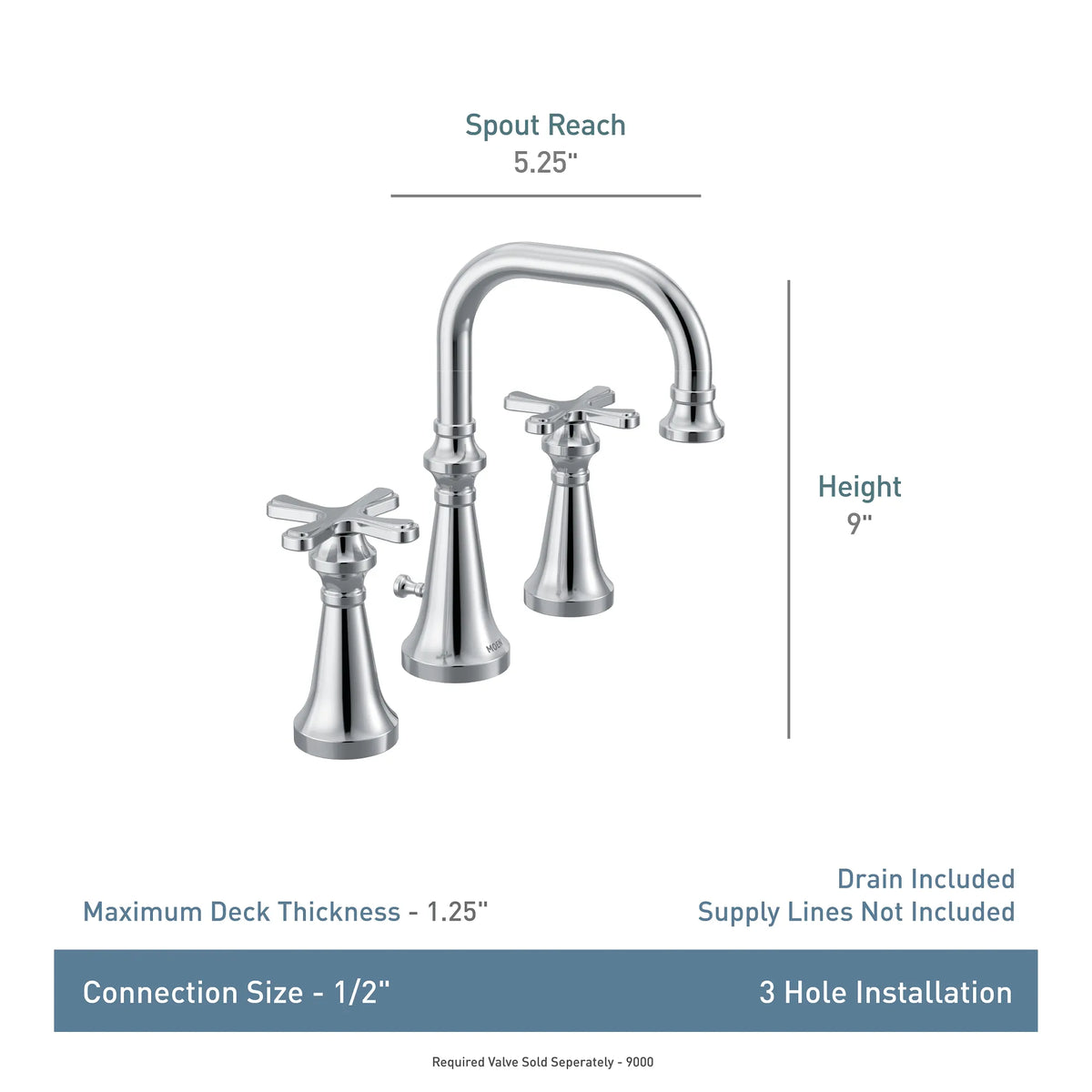 Moen Colinet Two-Handle High-Arc Bathroom Faucet TS44103 in Brushed Nickel (TS44103BN) - view 7