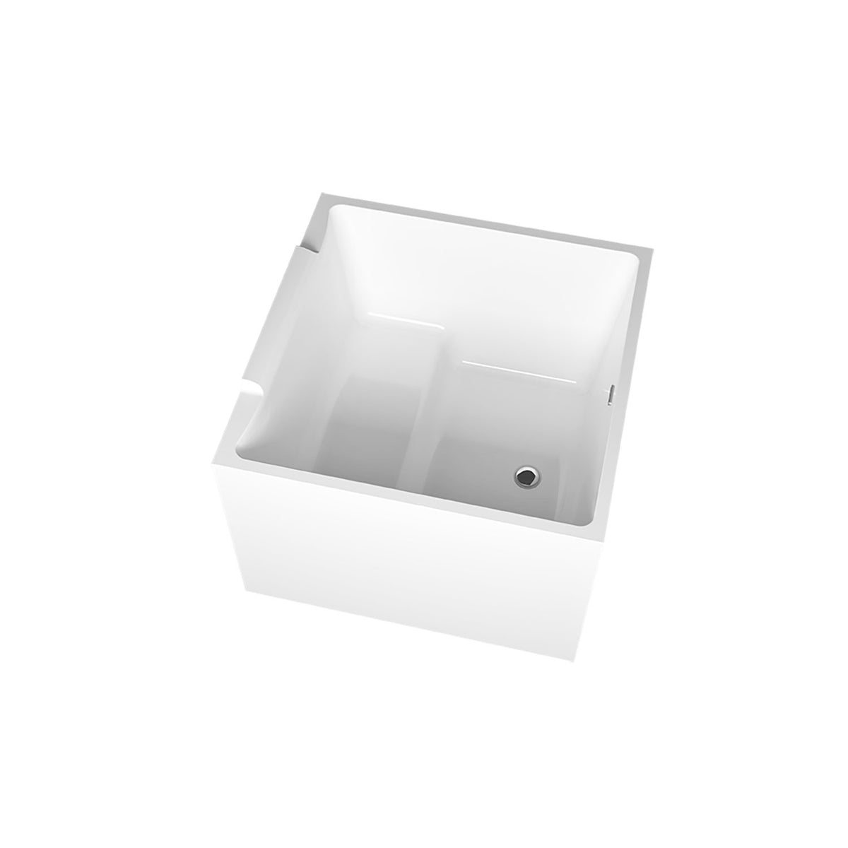 Zitta Samos Freestanding bathtub, 39 3/8", in matte white TSM3939FA005