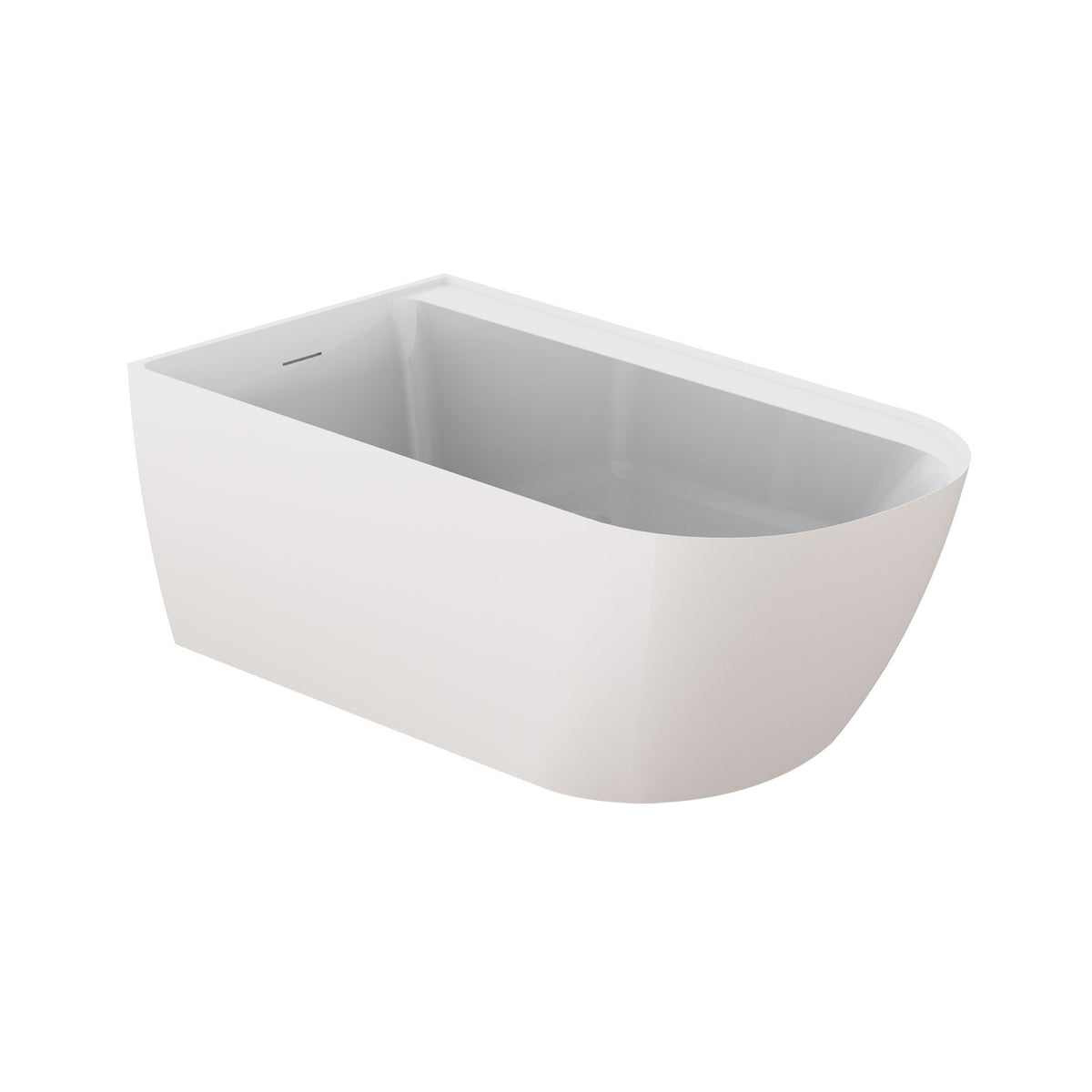 Zitta Stelvio Freestanding bathtub, 60", in glossy white with drain on left TST6032FA0L1