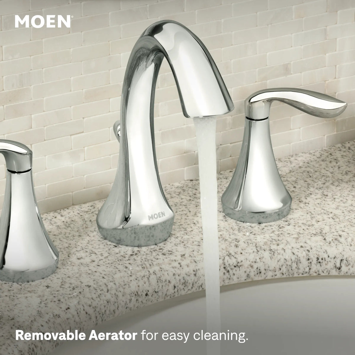 Moen Eva Two-Handle High-Arc Bathroom Faucet TV6420 in Chrome (TV6420) - view 4