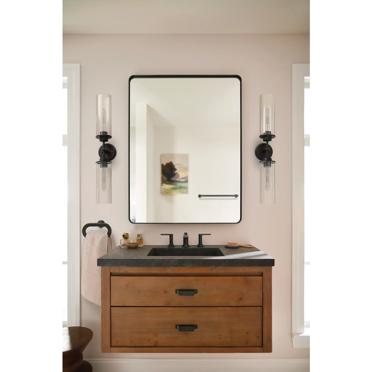 Moen Greenfield Two-Handle Low-Arc Bathroom Faucet TV6507 in Matte Black (TV6507BL) - view 5