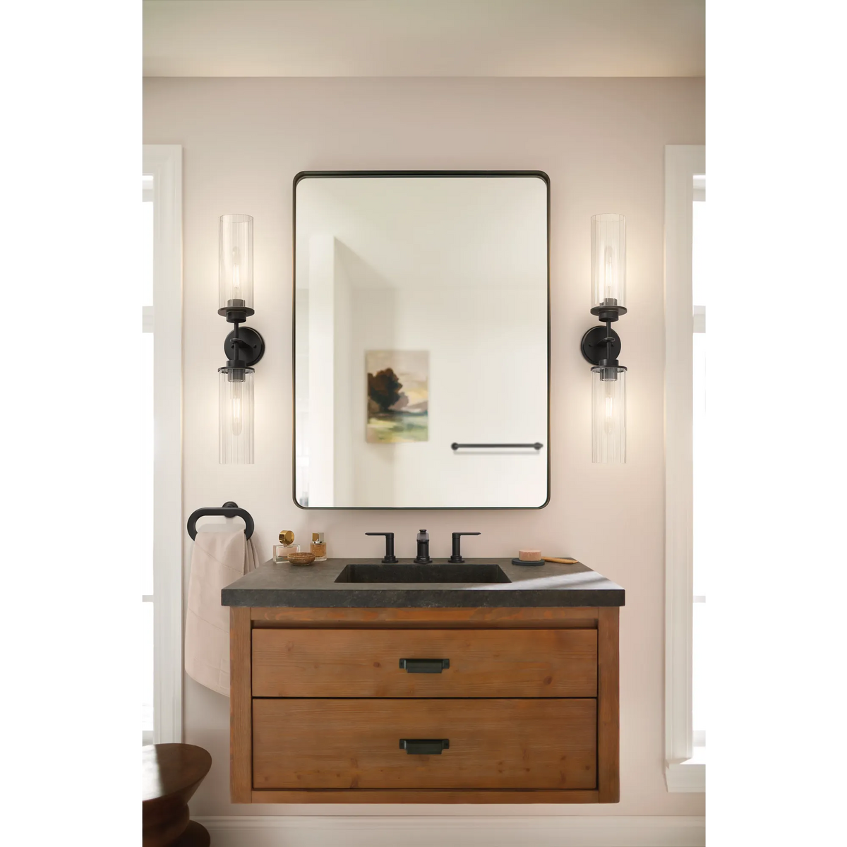 Moen Greenfield Two-Handle Low-Arc Bathroom Faucet TV6507 in Matte Black (TV6507BL) - view 9