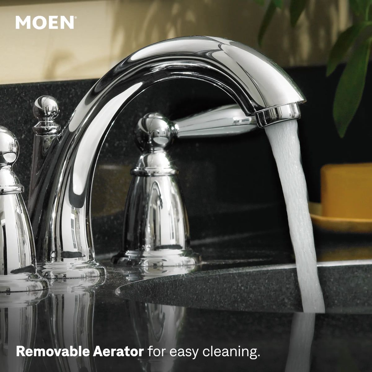 Moen Brantford Two-Handle High-Arc Bathroom Faucet TV6620 in Chrome (TV6620) - view 3