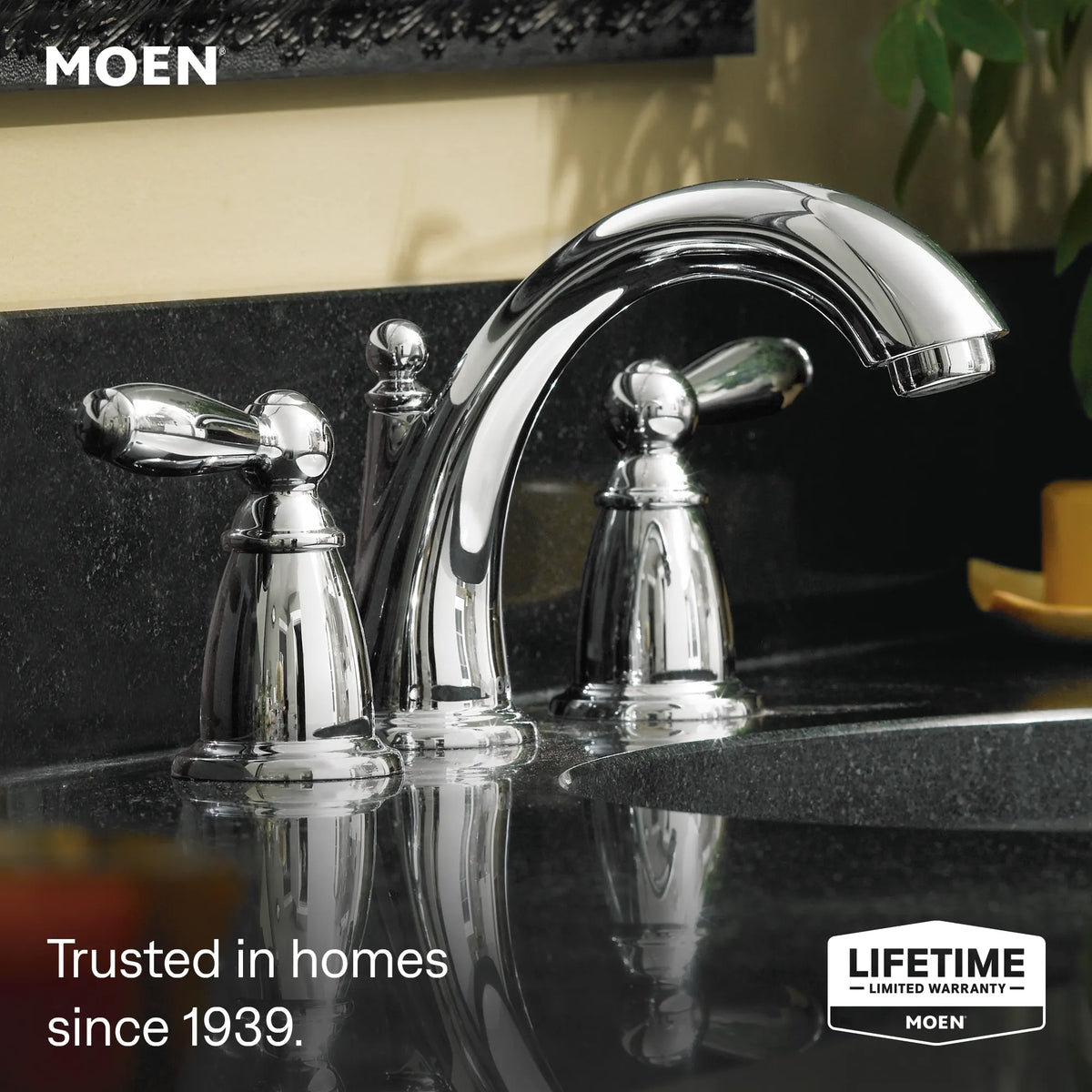 Moen Brantford Two-Handle High-Arc Bathroom Faucet TV6620 in Chrome (TV6620)