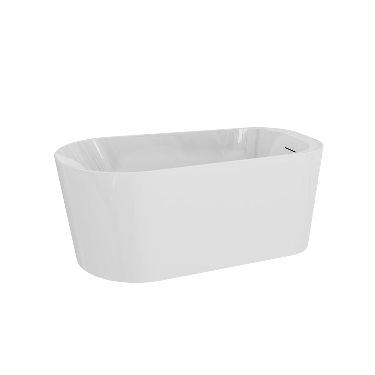 Zitta Vela Freestanding bathtub, 59", in matte white TVL5931FA005