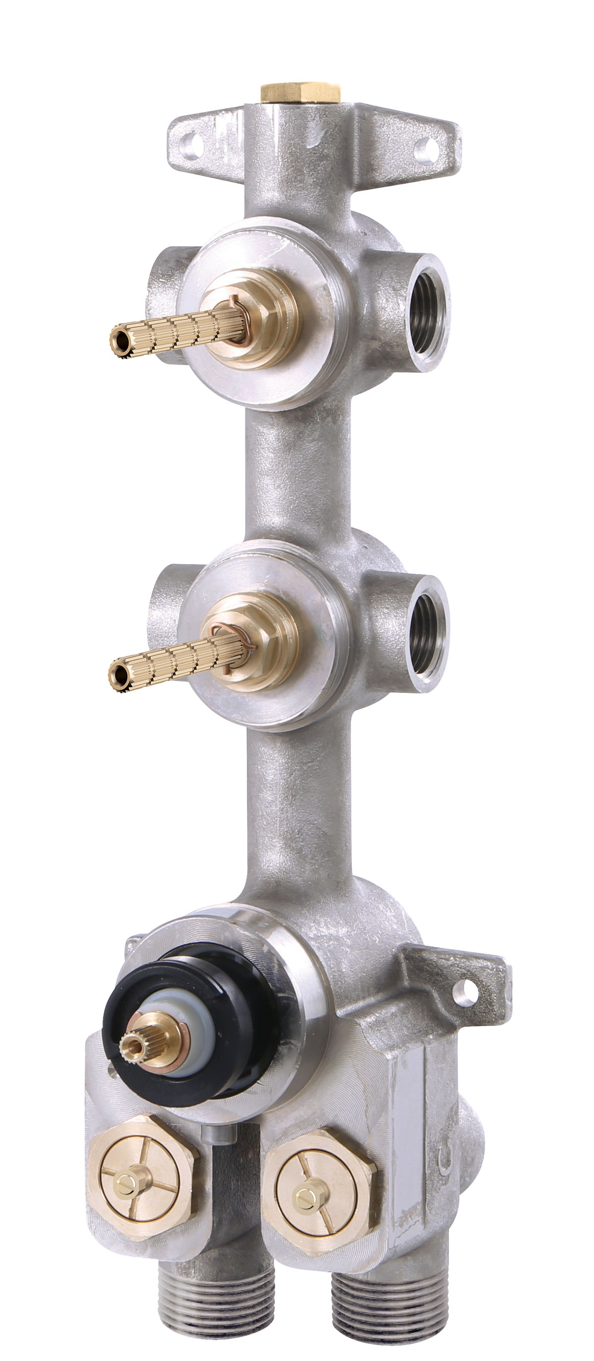 Aquabrass Turbo Thermostatic Valve with 2 Shut-Off Valves T12002