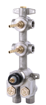 Aquabrass Turbo Thermostatic Valve with 2 Shut-Off Valves T12002