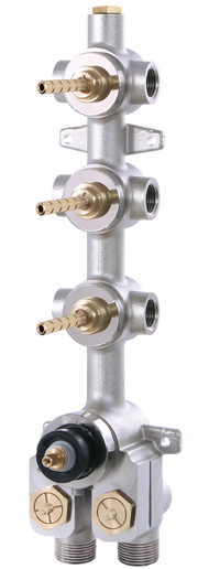 Aquabrass Turbo Thermostatic Valve with 3 Shut-Off Valves T12003