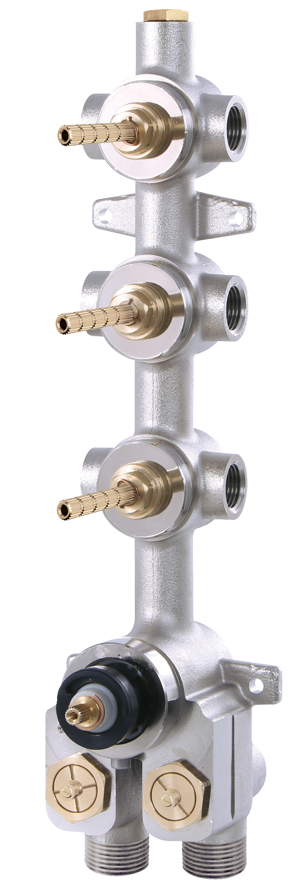 Aquabrass Turbo Thermostatic Valve with 3 Shut-Off Valves T12003