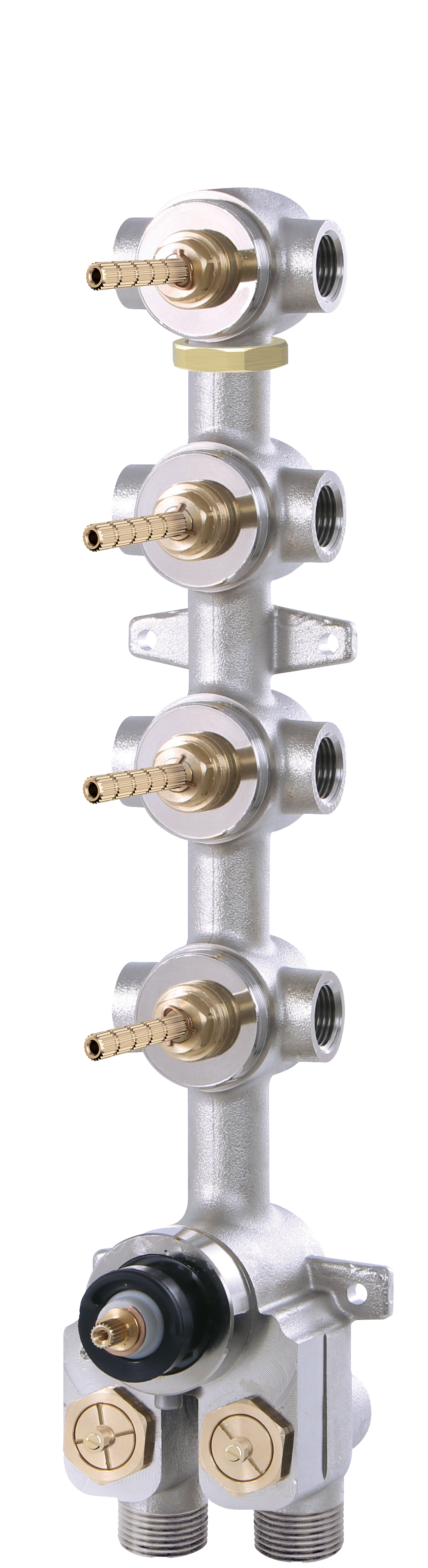 Aquabrass Turbo Thermostatic Valve with 4 Shut-Off Valves T12004