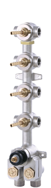 Aquabrass Turbo Thermostatic Valve with 4 Shut-Off Valves T12004