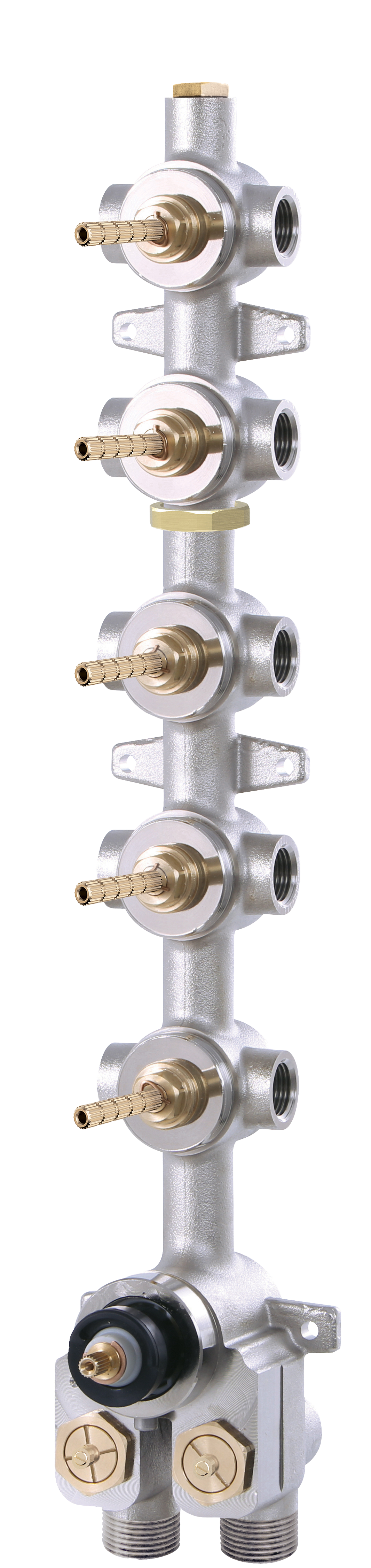 Aquabrass Turbo Thermostatic Valve with 5 Shut-Off Valves T12005